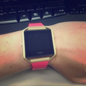 Fitbit Blaze also w/ gold mesh band
